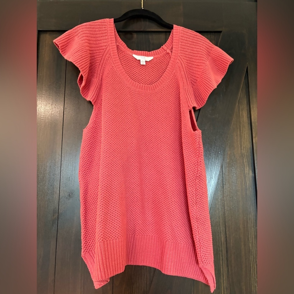 Time and Tru Coral Knit Tunic